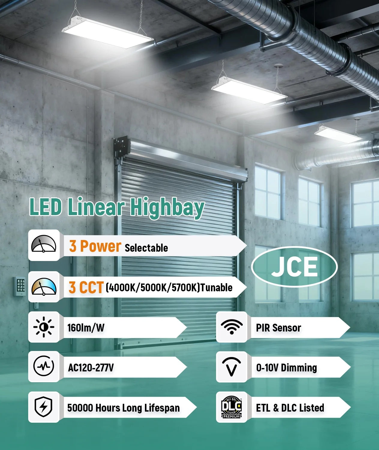 JEE LED Linear High Bay LHB06 110-165W