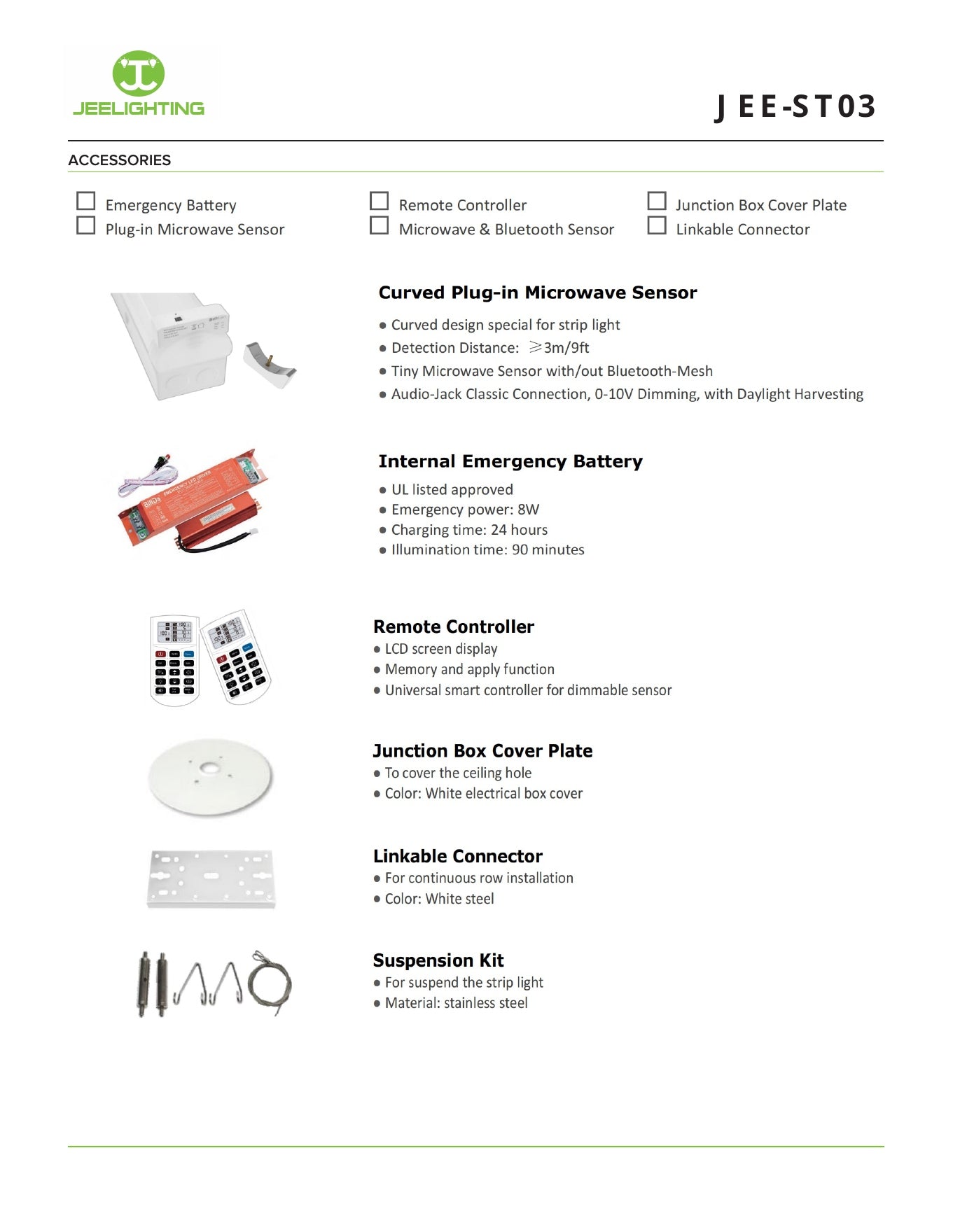 Linkable Cables for 4ft Linear Strip