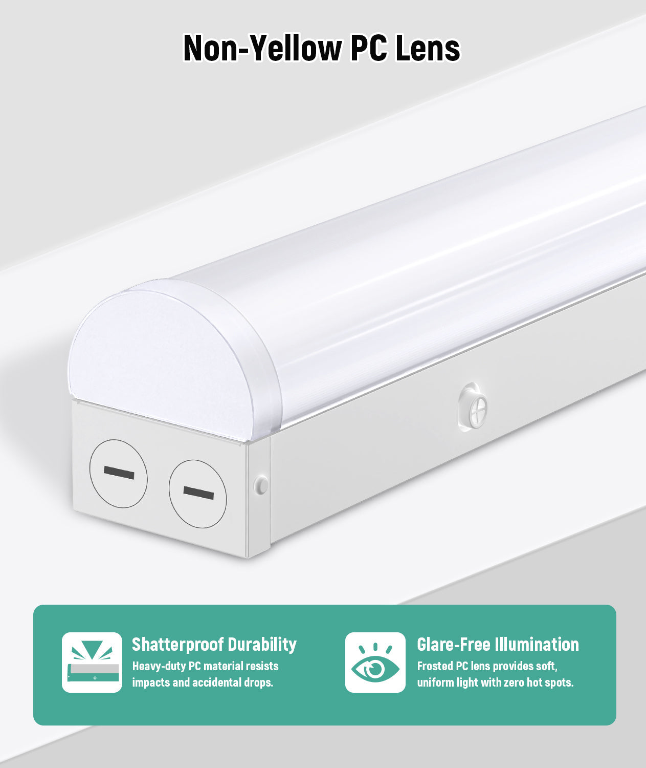 JEE 4ft LED Linear Strip ST02 20-45W with Emergency Battery