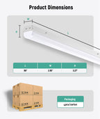 JEE 8ft LED Linear Strip ST02 70-90W with Emergency Battery
