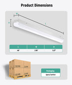 JEE 4ft LED Linear Strip ST02 20-45W with Sensor Base