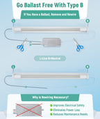 JEE 4ft T8 Glass LED Tube Type B 18W Clear