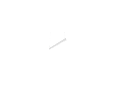 Gielight LF 8ft LED Linear Hanging Up/Down 60-80W, White, Sensor Base + 8W Emergency Driver