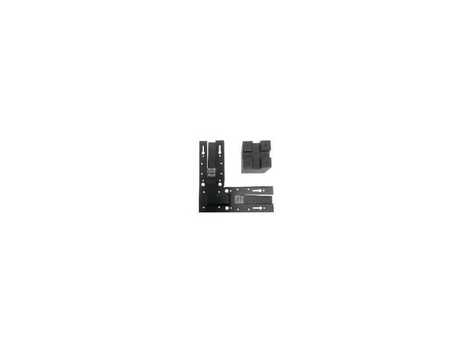 Up/Down Connector Plate, L Type, Black