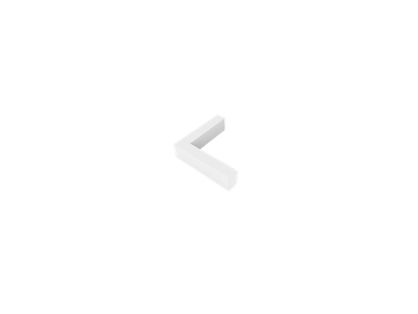 Up/Down Connector, L Type, White