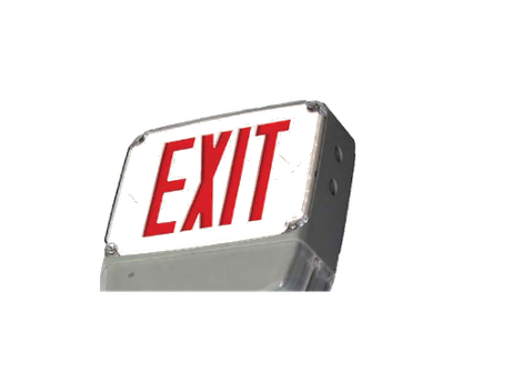 TCP LED Universal Combo Emergency Exit Sign, Wet Location, Red/Green Selectable