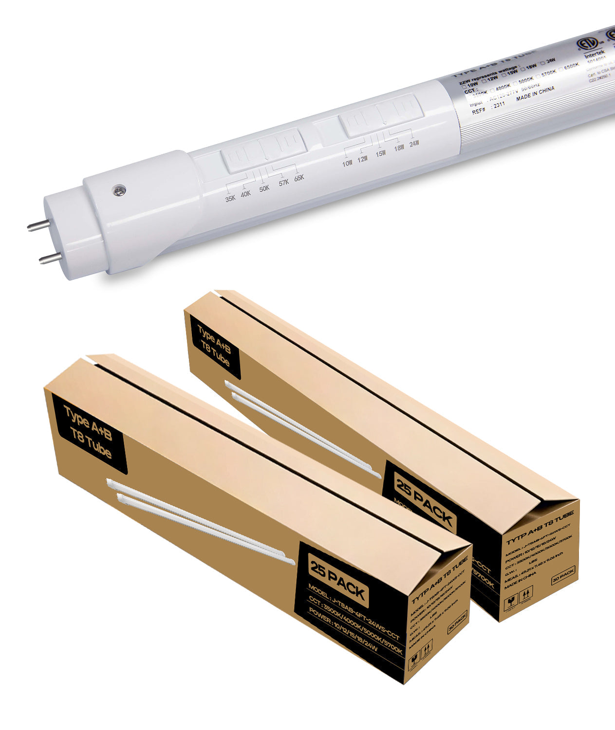 JEE 4ft T8 LED Tube Type A+B 10-24W
