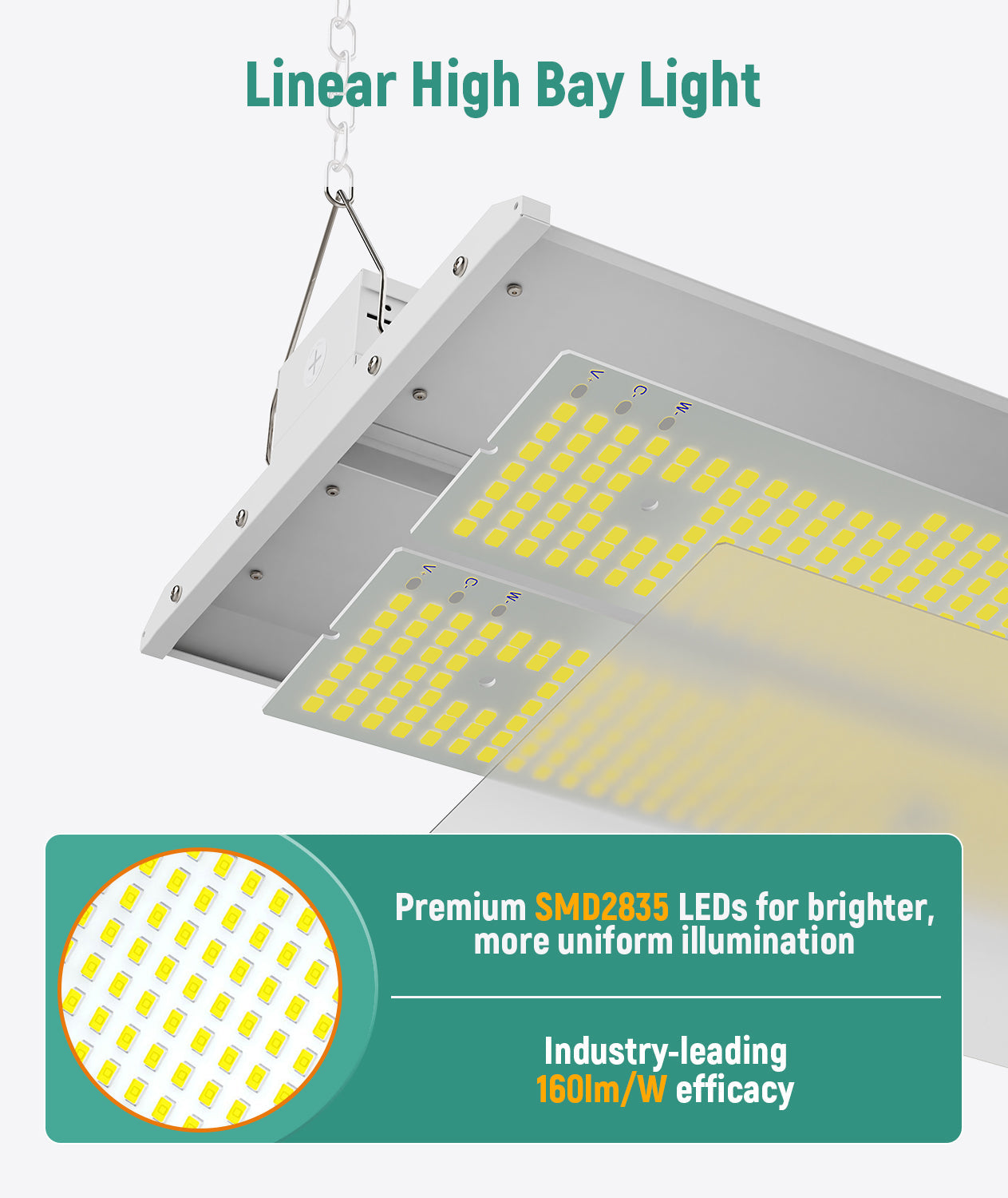 JEE 2ft LED Linear High Bay LHB10 110-160W